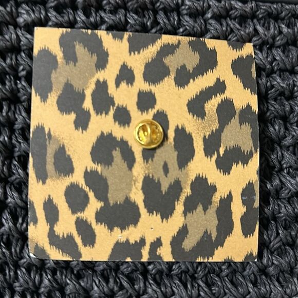 kate spade Gold Tone Leopard Leopard Leopard Pin Brooch - Picture 4 of 6